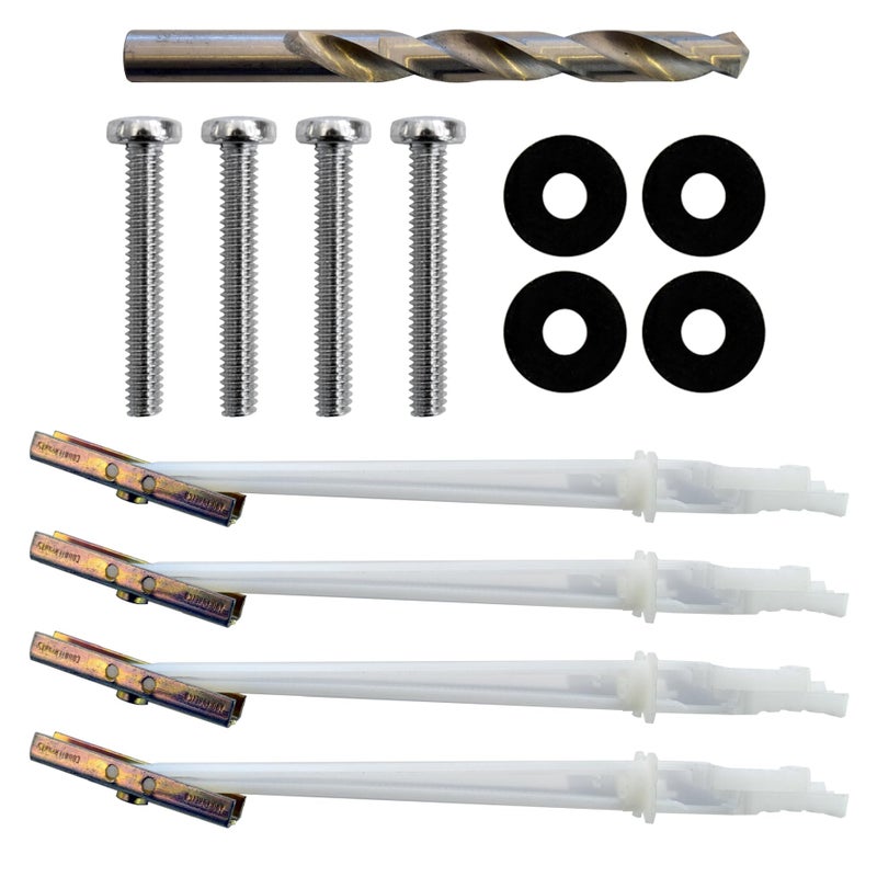 ECHOGEAR مجموعة تركيب تلفاز ECHOGEAR من الفولاذ للمثبتات الثابتة والمائلة - تثبيت آمن للتلفزيونات حتى 175 رطل على جدران الفولاذ - تشمل مثبتات Snaptoggle المعتمدة من UL، مثقاب، براغي وغسالات - Image 1